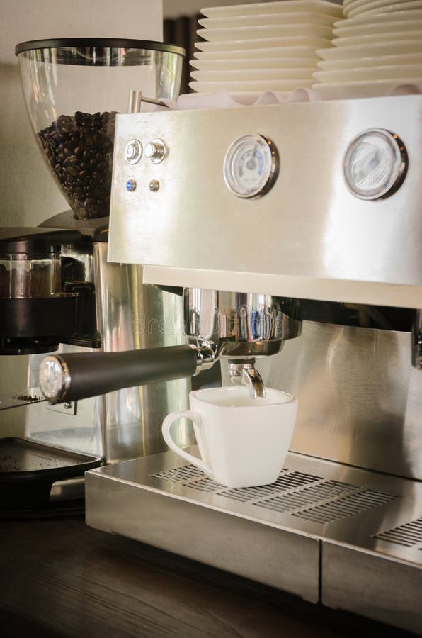 Espresso Machine stock image. Image of cappuccino, latte 42275417