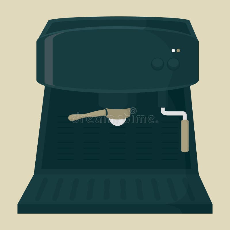 Espresso Machine. Vector Illustration Decorative Design Stock Vector