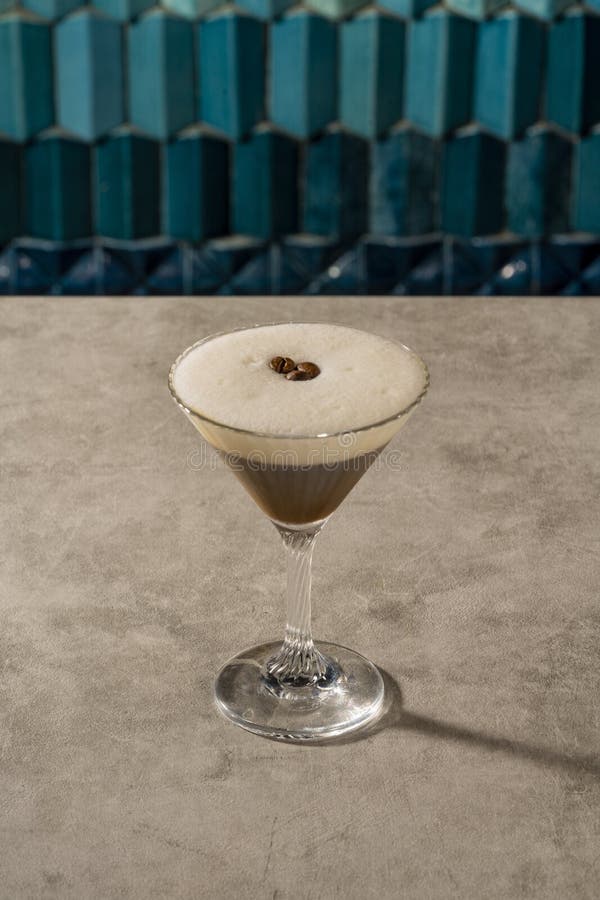 Espresso martini ala caffe stock image. Image of caffe 266926507