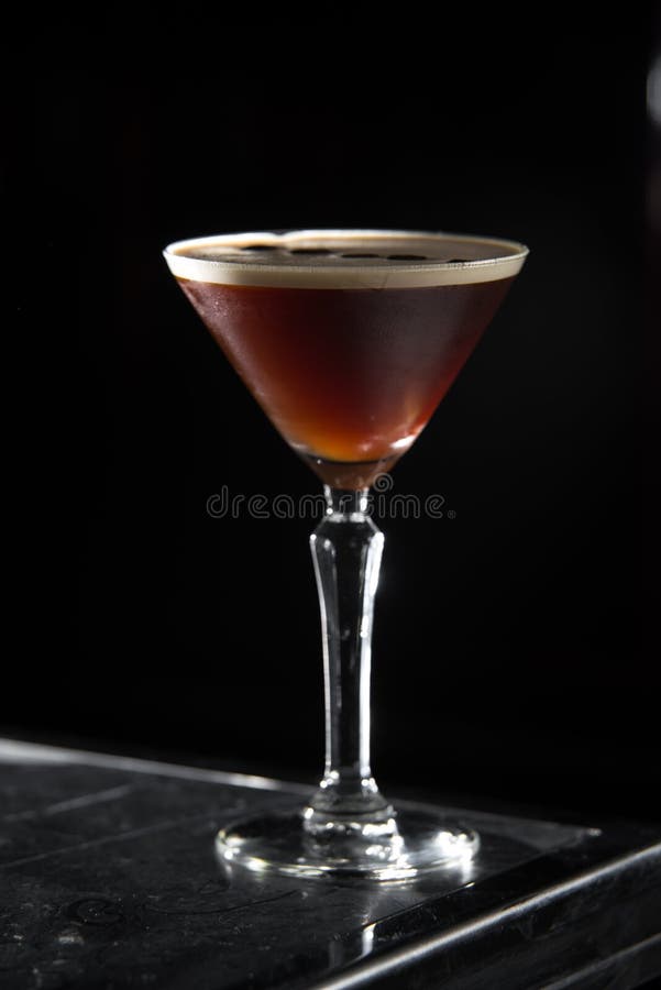Dry Martini Cocktail on a Bar Desk. Black Background Stock Photo Image of lounge, iced 131428254