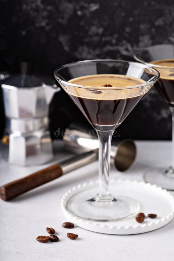 Espresso martini cocktail stock photo. Image of dark 39414892