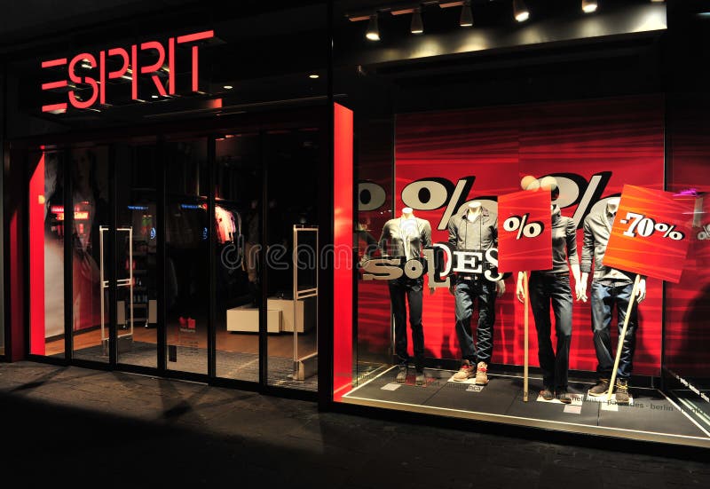 Esprit clothing brand store front