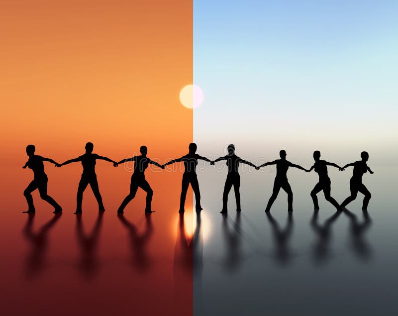 Esprit d'équipe conduite illustration stock. Illustration du