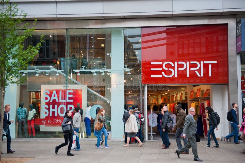 Esprit store in London, UK editorial photography. Image of brand - 33931237