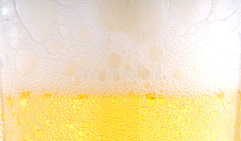 Espuma de la cerveza fotografía de archivo