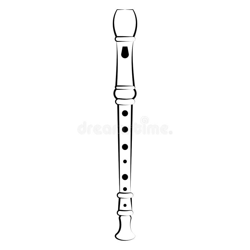 Esquema Aislado De La Flauta Instrumento Musical Ilustración del Vector -  Ilustración de instrumento, hospitalidad: 109490731