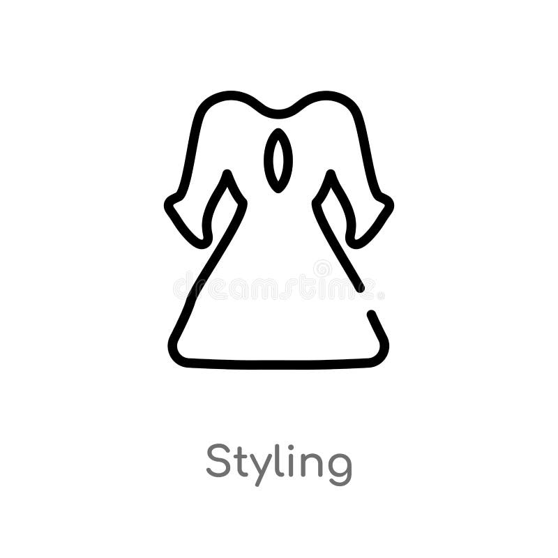 esquema que diseña el icono del vector la línea simple negra aislada ejemplo del elemento de cose concepto movimiento editable de ilustración del vector esquema que diseña el icono del vector la línea simple negra aislada ejemplo del elemento de cose concepto movimiento editable de ilustración del vector