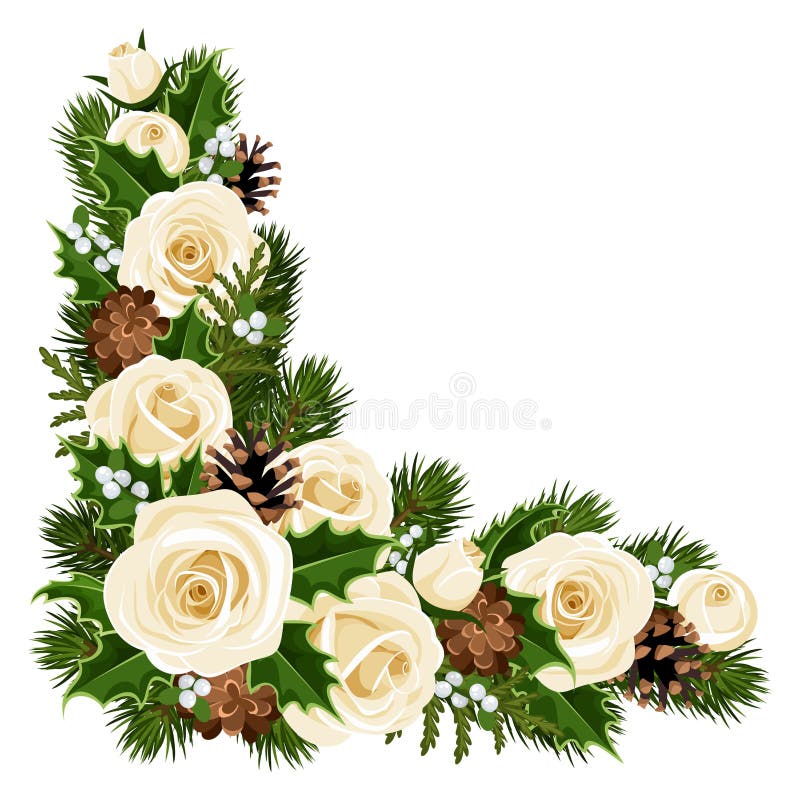 Esquina decorativa de la Navidad. stock de ilustración Esquina decorativa de la Navidad. stock de ilustración