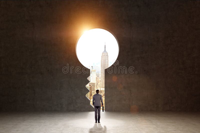 Essayer d'obtenir un avenir lumineux image libre de droits Essayer d'obtenir un avenir lumineux image libre de droits