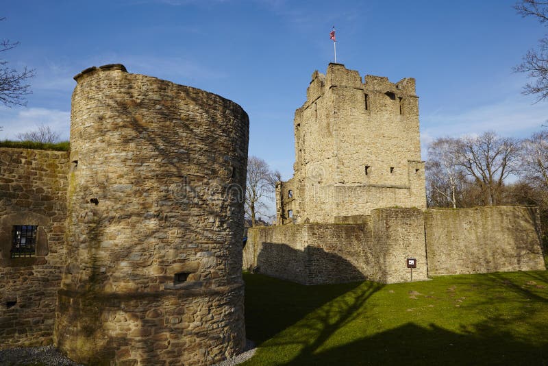 Essen-Burgaltendorf - Castle Ruin Altendorf Editorial Stock Image