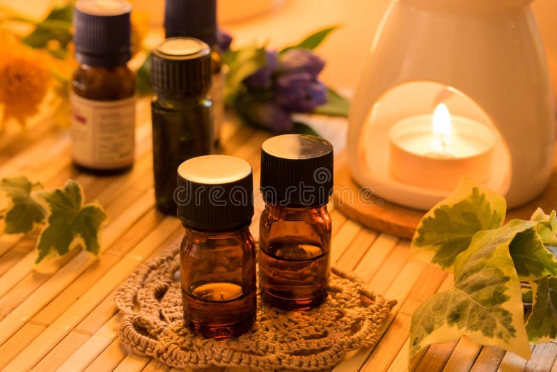 Essential Oils for Aromatherapy Treatment Stock Photo Image of