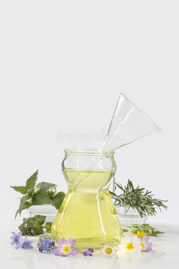 Essential oils for aromatherapy treatment with fresh herbs royalty free stock photos Essential oils for aromatherapy treatment with fresh herbs royalty free stock photos