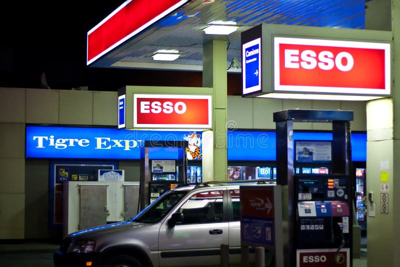 Esso Gas Station Editorial Photography Image 12076342