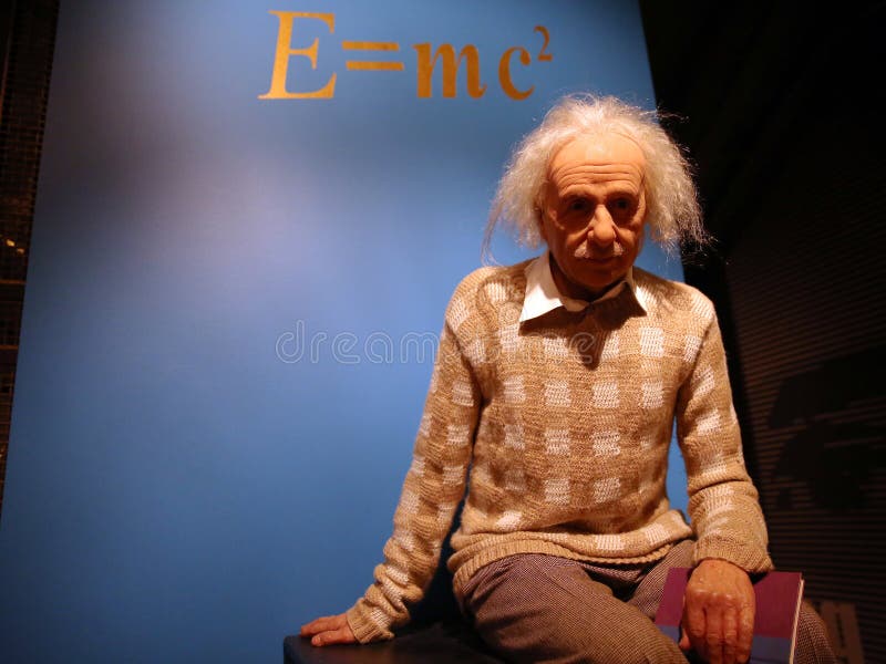 Estátua Da Cera De Albert Einstein Foto de Stock Editorial - Imagem de  popular, figura: 78553943