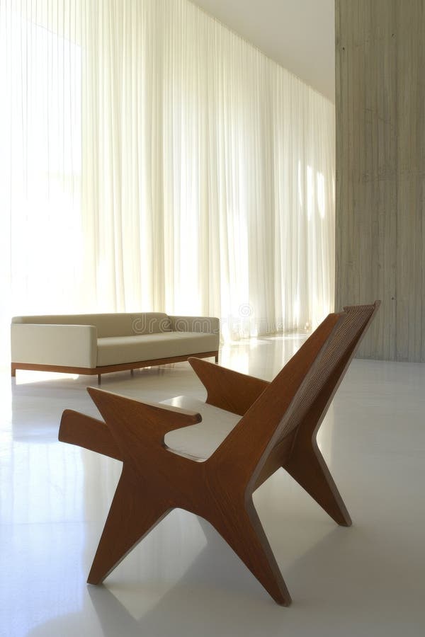 Esta sala de estar de estilo escandinavo combina el diseño minimalista con elementos naturales en un estilo japonés.