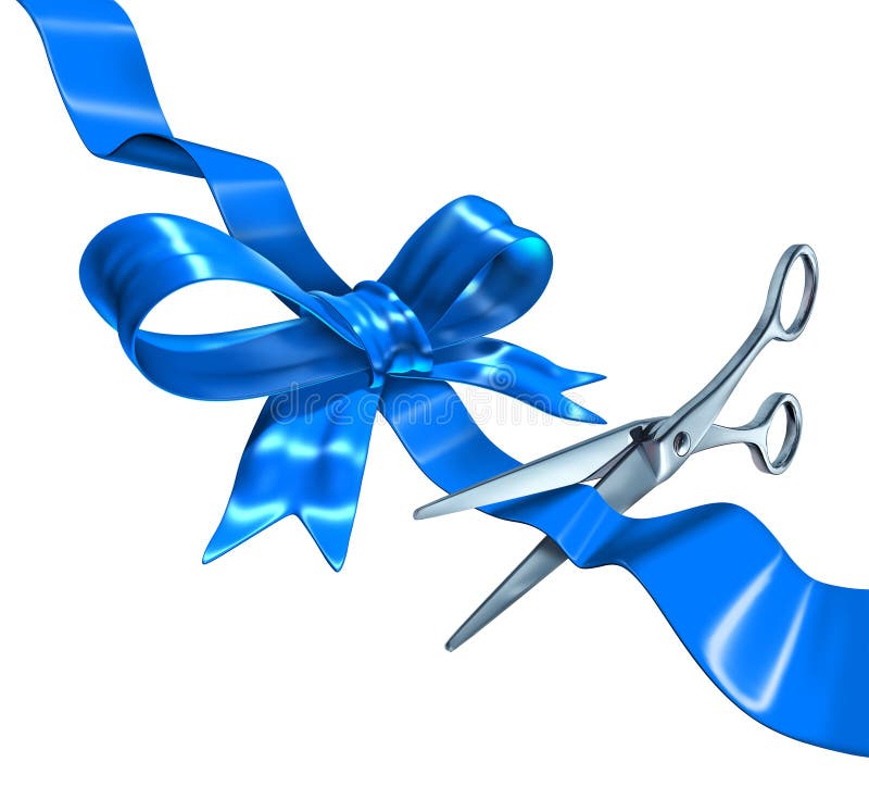 Estaca da fita azul ilustração royalty free Estaca da fita azul ilustração royalty free