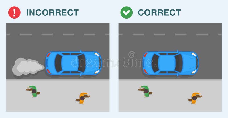 Estacionamento ruim, o carro do motorista irritado não pode estacionar a  vista superior do vetor