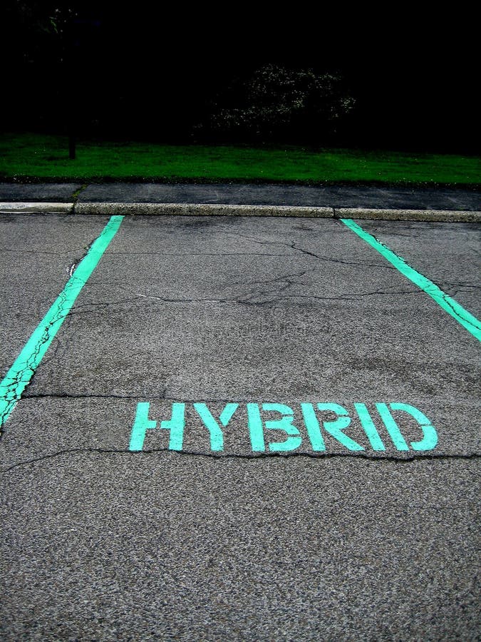 Estacionamento para o carro híbrido