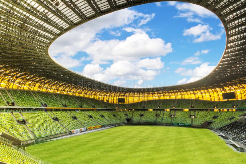 Estadio de Gdansk de la arena para el euro 2012 imagenes de archivo Estadio de Gdansk de la arena para el euro 2012 imagenes de archivo