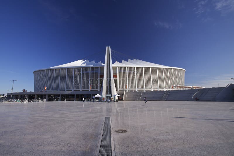 Estadio de Moses Mabhida, la FIFA, taza de mundo 2010 imagenes de archivo Estadio de Moses Mabhida, la FIFA, taza de mundo 2010 imagenes de archivo