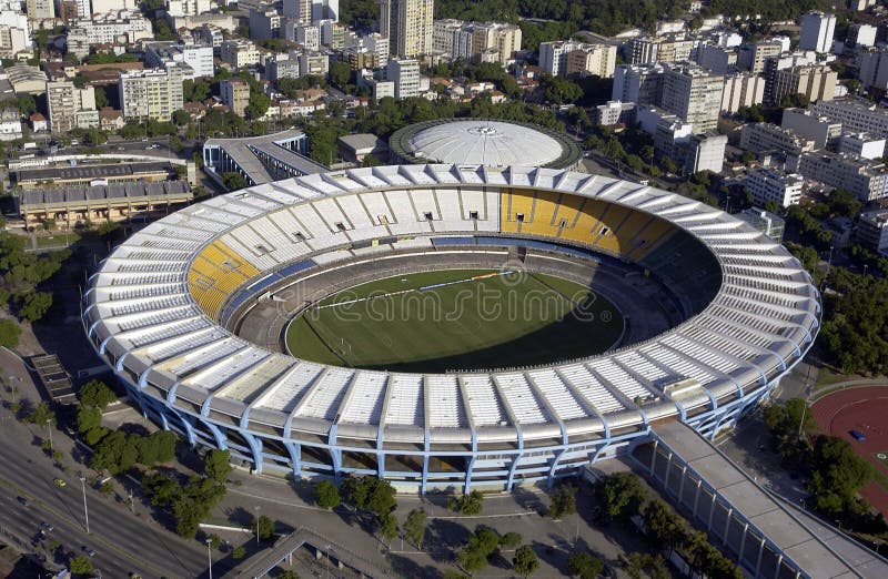 Estadio do Maracana - Maracana Stadium - Rio de Janeiro - Brazil royalty free stock photography Estadio do Maracana - Maracana Stadium - Rio de Janeiro - Brazil royalty free stock photography