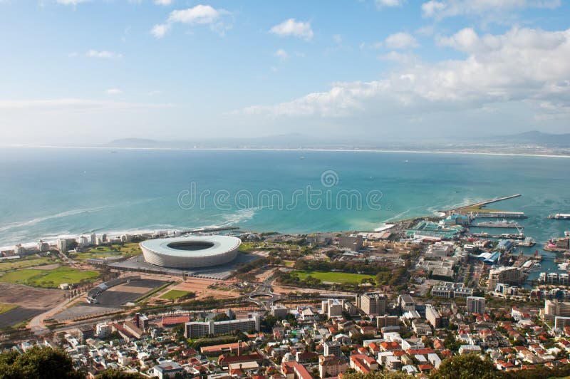 Green Point Stadium where international soccer games and other sports are being played. Green Point Stadium where international soccer games and other sports are being played.