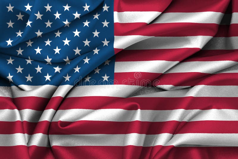 Estados Unidos - Bandeira Americana Ilustração Stock - Ilustração de