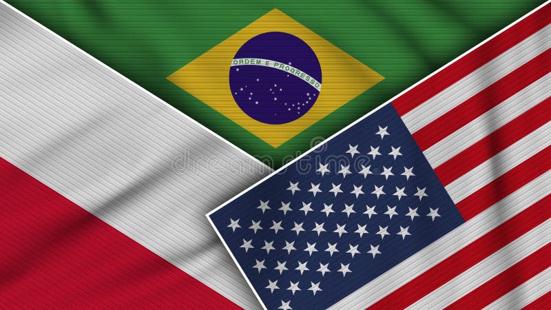 Estados Unidos Do Brasil Das Bandeiras Israel Da América Unem a Ilustração  Da Textura Do Tecido Ilustração Stock - Ilustração de américa, naturalize:  225576977