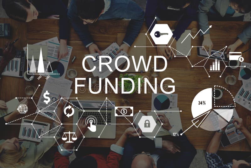 Estafa Fundraising de la contribución de la inversión de los partidarios de la financiación de la muchedumbre imagen de archivo libre de regalías Estafa Fundraising de la contribución de la inversión de los partidarios de la financiación de la muchedumbre imagen de archivo libre de regalías