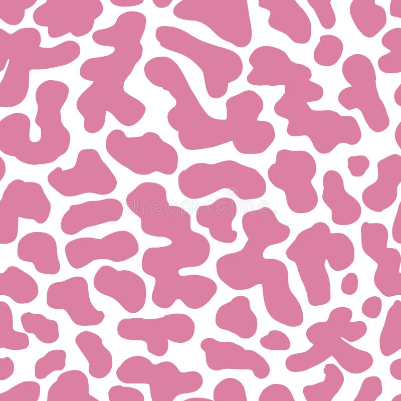 Patrón De Textura De Vaca De Manchas De Fondo De Pantalla Color Rosa Y  Blanco a Partir De La Técnica De Programa Digital En Comput Stock de  ilustración - Ilustración de granja,