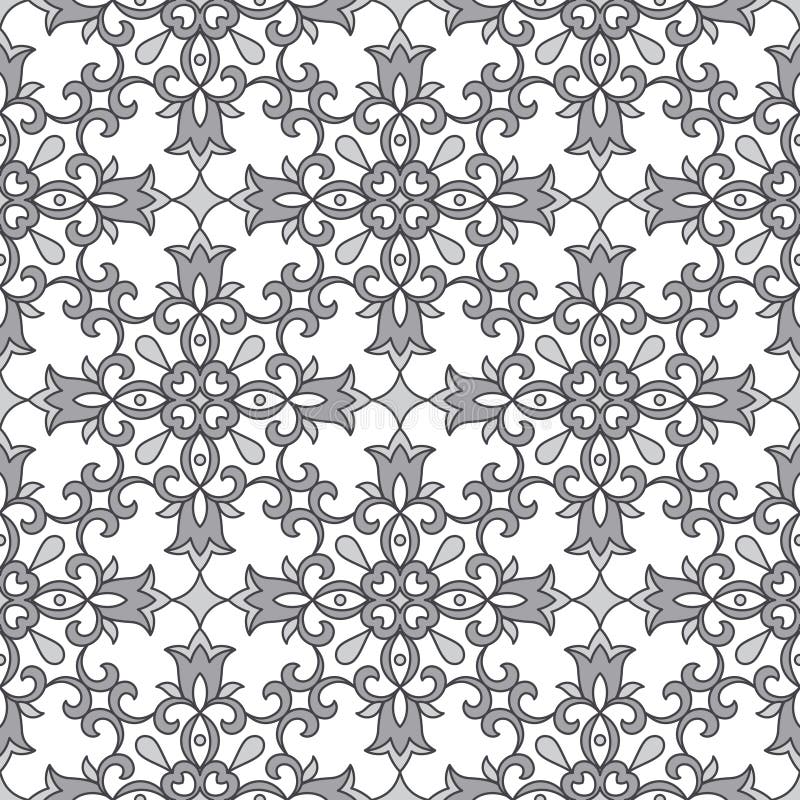 Estampado de flores inconsútil stock de ilustración Estampado de flores inconsútil stock de ilustración
