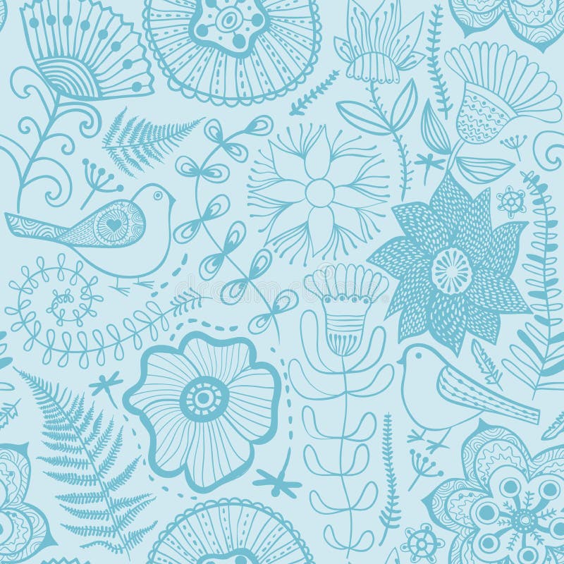Estampado de plores del vector Textura botánica inconsútil blanco y negro stock de ilustración Estampado de plores del vector Textura botánica inconsútil blanco y negro stock de ilustración