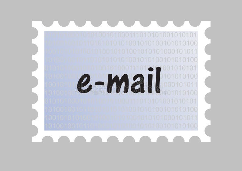 Estampille d'email illustration stock Estampille d'email illustration stock