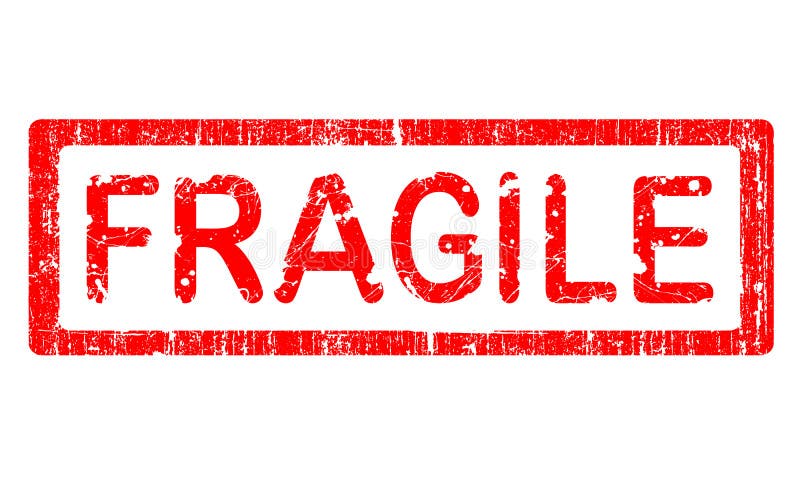 Estampille grunge de bureau - FRAGILE illustration stock Estampille grunge de bureau - FRAGILE illustration stock