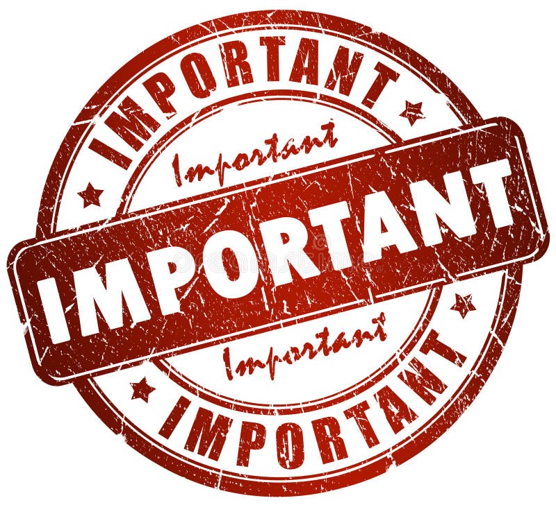 Estampille importante illustration stock Estampille importante illustration stock