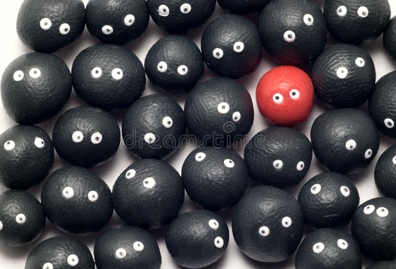 Destacar-se da multidão foto de stock