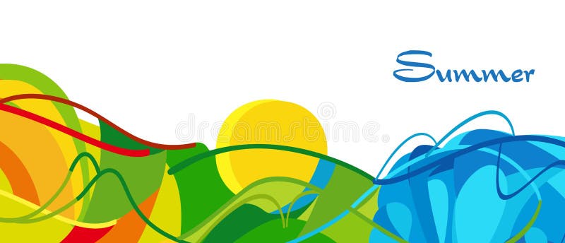 Estate 2016 di Rio Brasile illustrazione vettoriale Estate 2016 di Rio Brasile illustrazione vettoriale