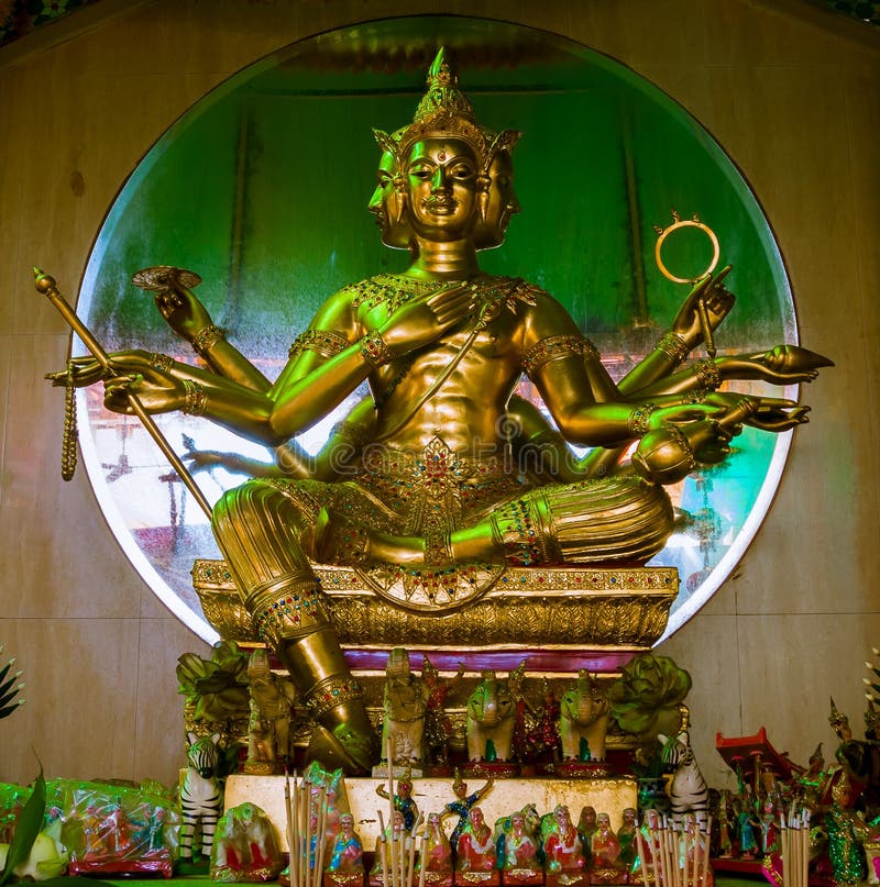 Estatua de Brahma en Tailandia imagenes de archivo Estatua de Brahma en Tailandia imagenes de archivo