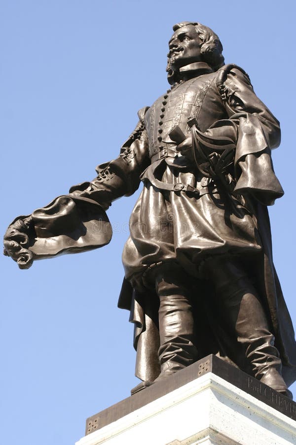 Estatua de Champlain imagenes de archivo Estatua de Champlain imagenes de archivo