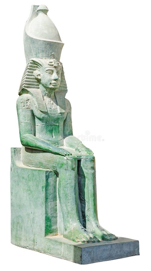 Estatua de Egipto antiguo de rey Amenemhet foto de archivo Estatua de Egipto antiguo de rey Amenemhet foto de archivo
