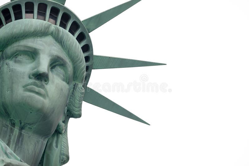 Estatua de la libertad y de la puesta del sol de New York City foto de archivo libre de regalías Estatua de la libertad y de la puesta del sol de New York City foto de archivo libre de regalías