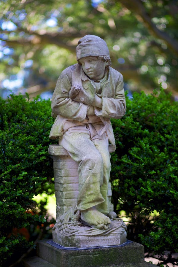 Estatua del jardín en Sydney Botanical Gardens foto de archivo Estatua del jardín en Sydney Botanical Gardens foto de archivo