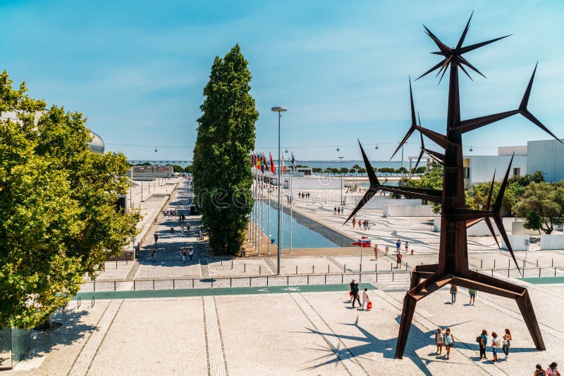 Estatua do Homem-Sol Statue by Jorge Vieira located at Parque das Nacoes In Lisbon