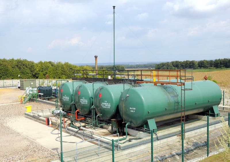 Estação de bombagem de gases industriais fotografia de stock