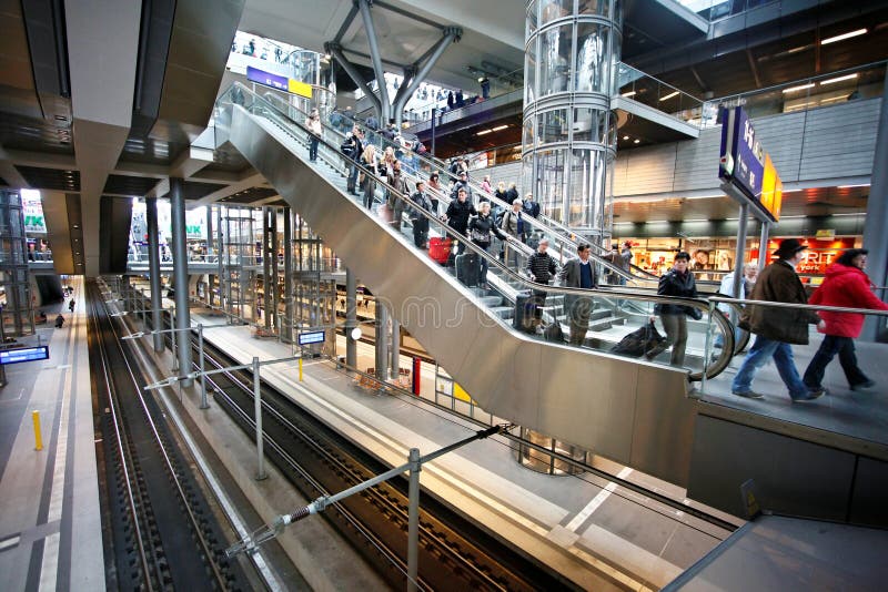 Estação de comboios de Berlim fotos de stock