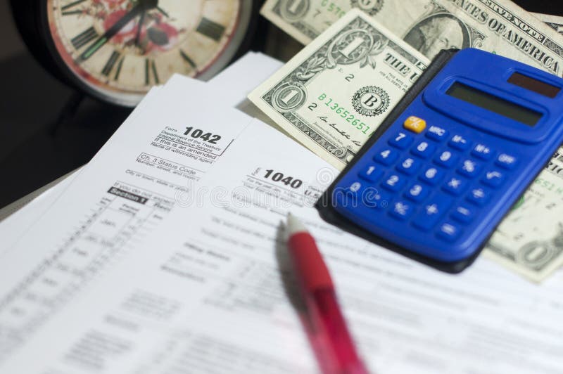 Estação do imposto imagem de stock