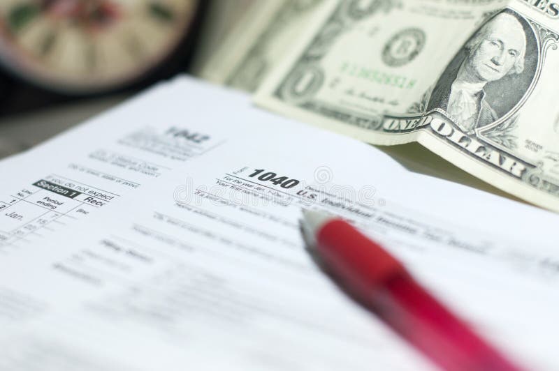 Estação do imposto imagem de stock