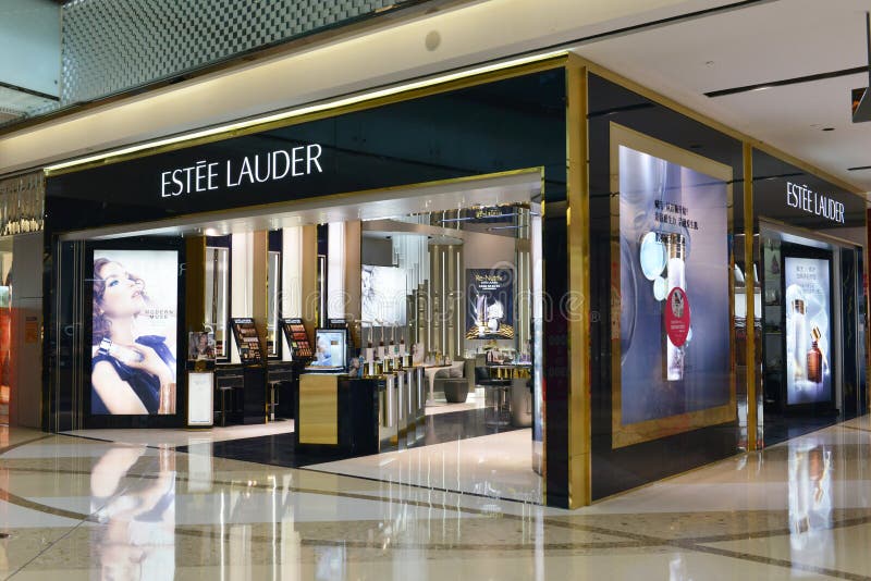 Estee Lauder Store Showcase in Shopping Plaza,Commercial Building ...