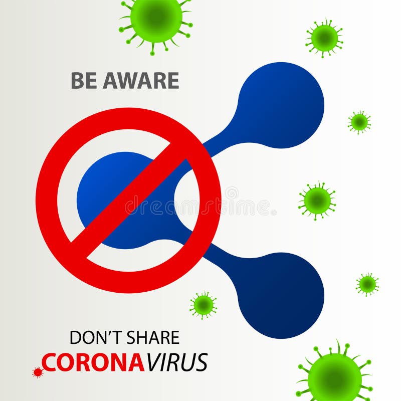 Esteja atento ao vírus da corona covid19. por favor, siga o distanciamento social e não compartilhe vírus