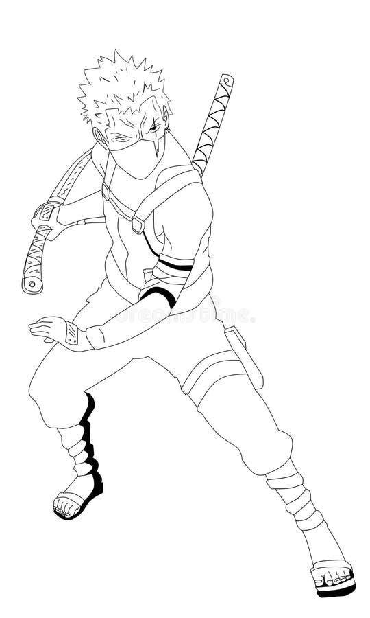 Personagem De Desenho Animado Assian Ninja Ilustração do Vetor - Ilustração  de arte, ninja: 280254594